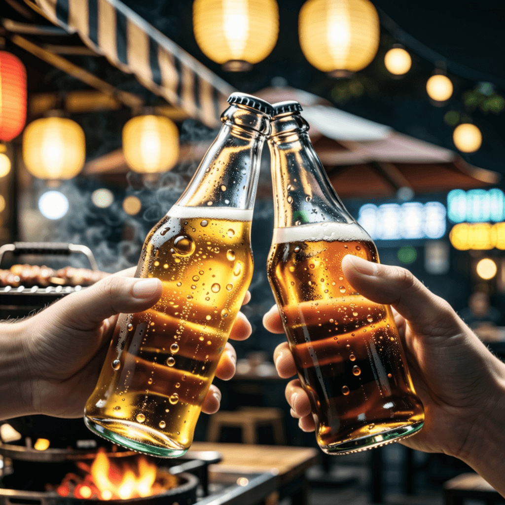 大排档碰杯