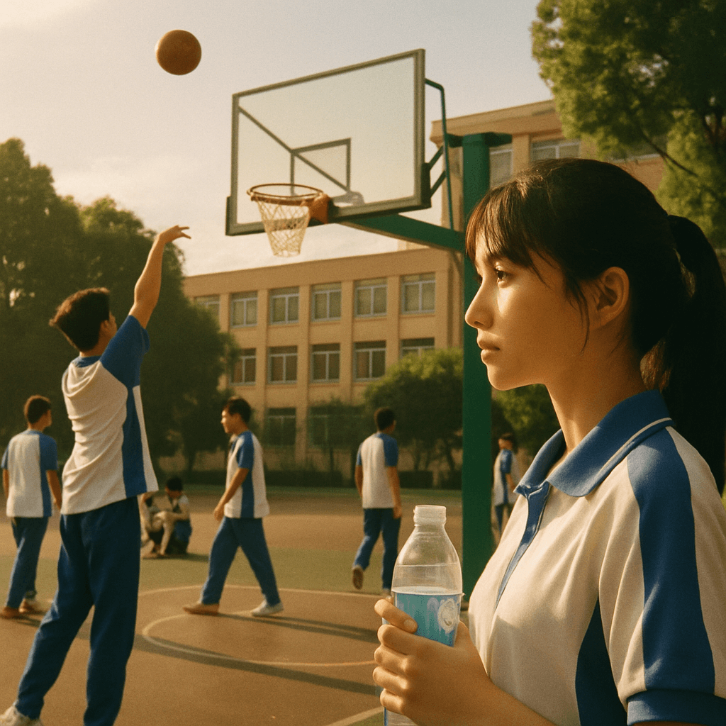 篮球场边的整个夏天