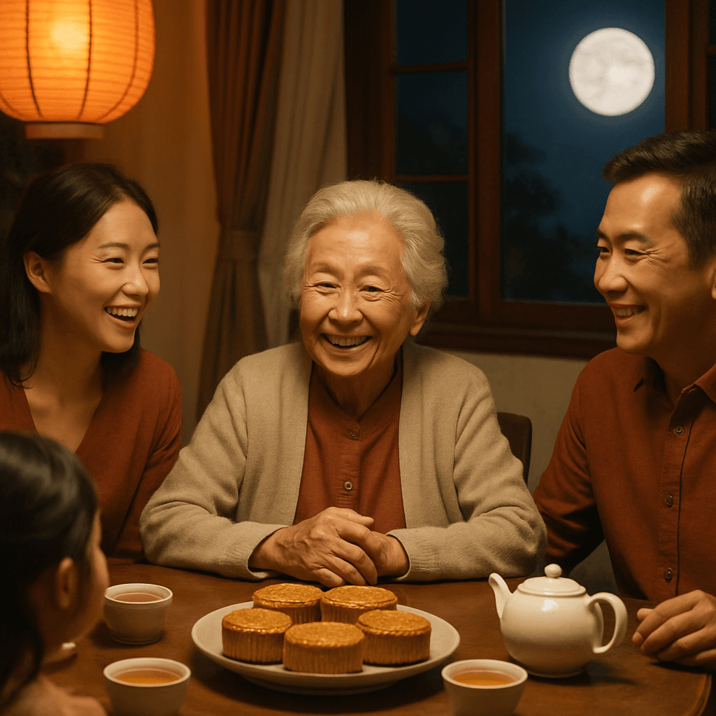 中秋一家团圆