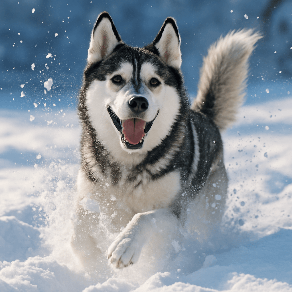 雪地里